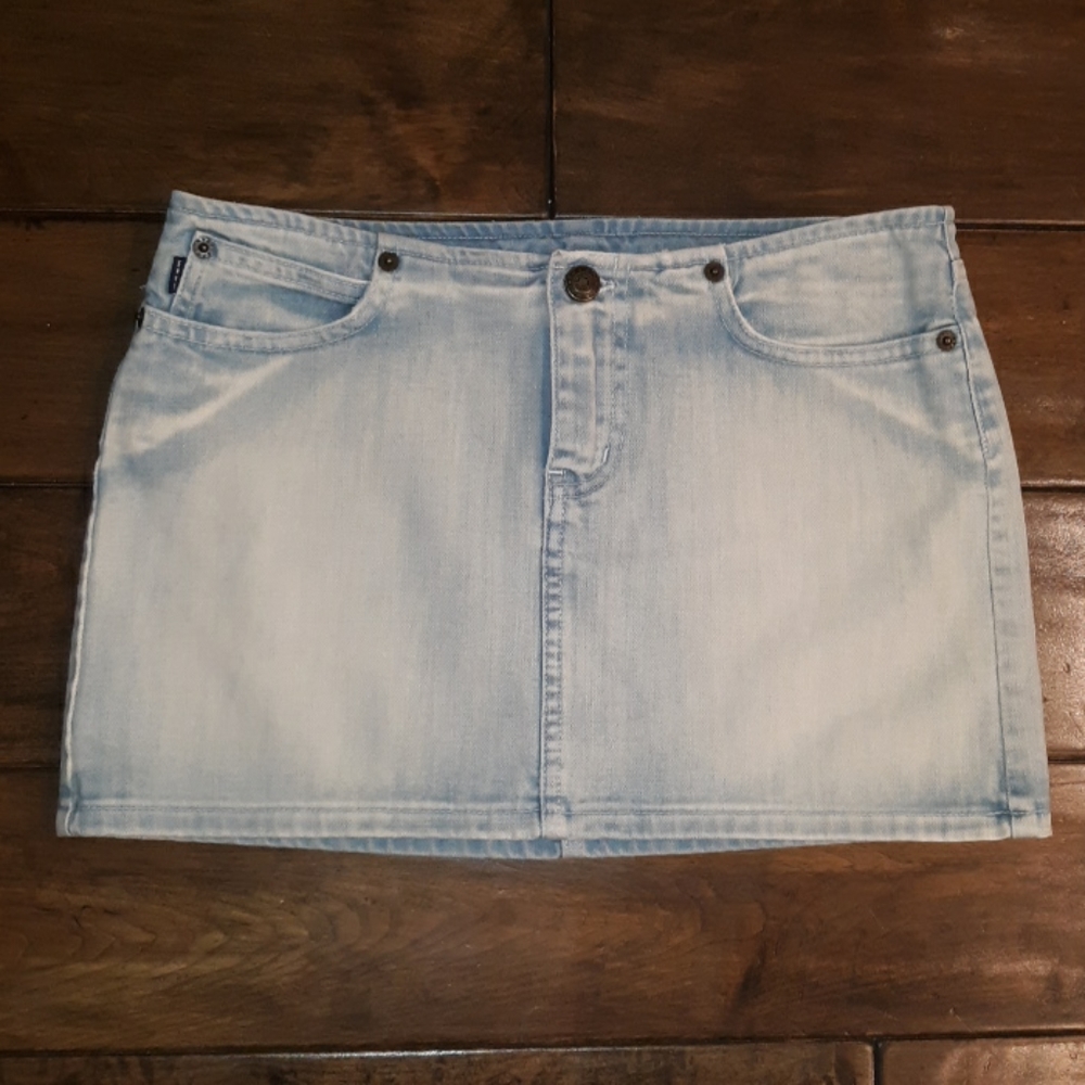 Earl Jean light blue denim mini skirt sz 0/Petite